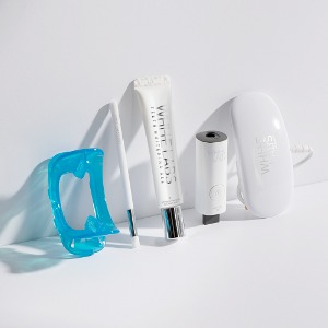 화이트랩스 치아미백기 LED 셀프 자가 치아미백기계 &amp; 치아미백젤 세트 (1인용)